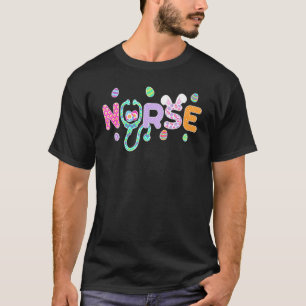Camiseta Nicu Enfermera Stethoscope Bunny Ears Easter Eggap