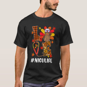 Camiseta Nicu Life Enfermera Ama Pavo Estetoscopio Día de A