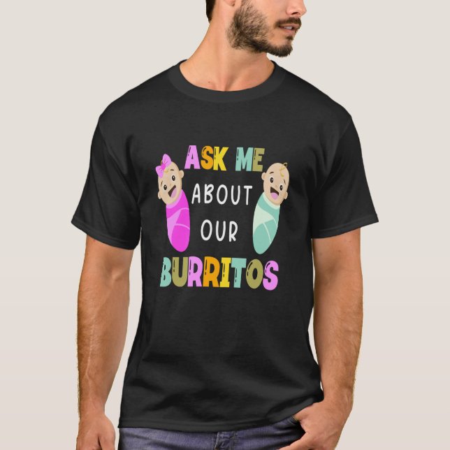 Camiseta NICU Nurse Ask Me About Our Burritos Infant Care S (Anverso)