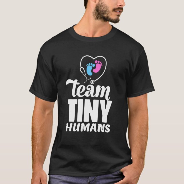 Camiseta Nicu Nurse Team Tiny Humans Neonatal Icu Nursing 1 (Anverso)