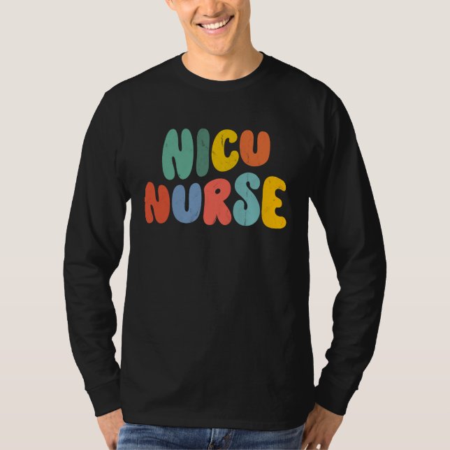 Camiseta Nicu Nurse Week Groovy Appreciation Day For Women  (Anverso)