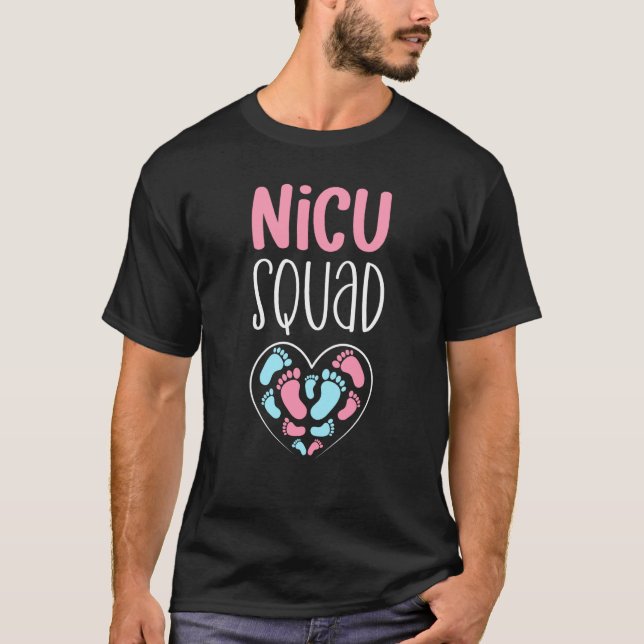 Camiseta NICU Squad Pediatrician Neonatal NICU Nurse (Anverso)