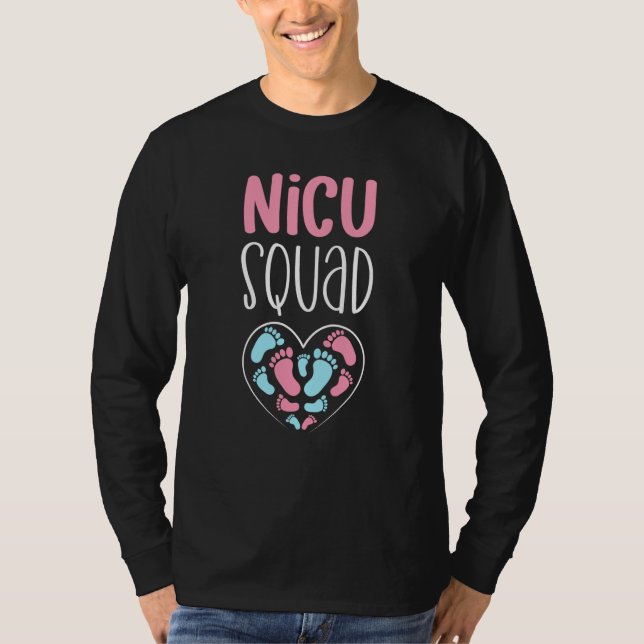 Camiseta NICU Squad Pediatrician Neonatal NICU Nurse (Anverso)