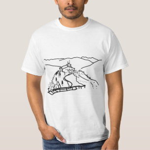 Camiseta "Nido de Águila, Berchtesgaden" Arte minimalista