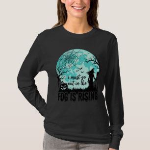 Camiseta Niebla de Halloween Está Subiendo Bruja Calabaza C