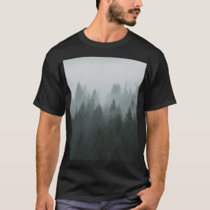 Camiseta Niebla otoñal del bosque de montaña Misty