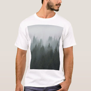 Camiseta Niebla otoñal del bosque de montaña Misty