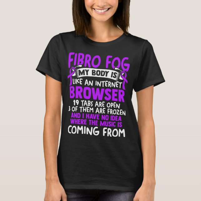 Camiseta Niebla - Sobreviviente de Fibro Diversión Fibromia (Anverso)