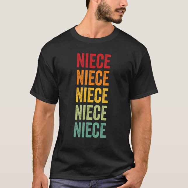 Camiseta Niece Arcoiris Textos Una sobrina colorida (Anverso)