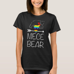 Camiseta Niece Bear Orgullosa Mamá Bandera Arcoiris Orgullo