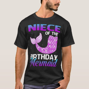 Camiseta NIECE de la Fiesta de la sirena de cumpleaños