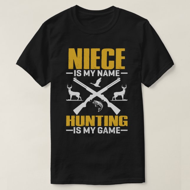 Camiseta NIECE Es Mi Juego La Caza De Nombres (Diseño del anverso)
