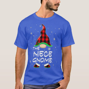 Camiseta Niece Gnome Buffalo Plaid Matching Family Christma