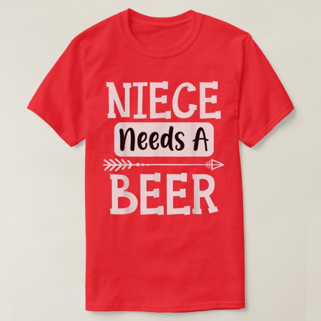 Camiseta Niece Necesita Una Familia De Cervezas Beer Cervez (Diseño del anverso)