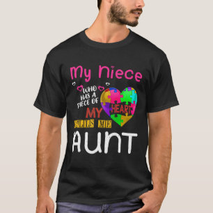 Camiseta Niece Puzzle Aunt Aunt Special Autism Awareness