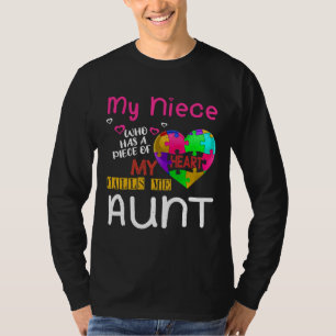 Camiseta Niece Puzzle Aunt Aunt Special Autism Awareness