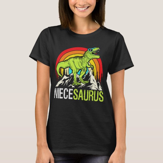 Camiseta Niecesaurus Dinosaur T Rex Niece Saurus Mateo (Anverso)