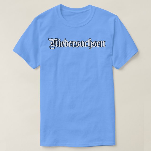 Camiseta Niedersachsen escrito con letra gótica (Diseño del anverso)