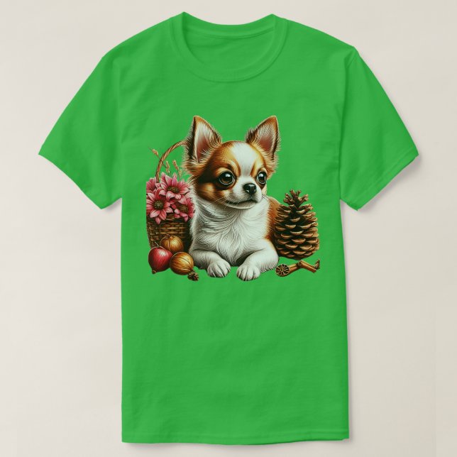 Camiseta Niedlicher Chihuahua im realistischen Zeichenstil (Diseño del anverso)