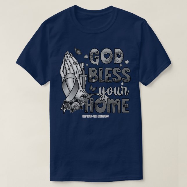 Camiseta NiemannPick Awareness dios bendiga la esperanza de (Diseño del anverso)
