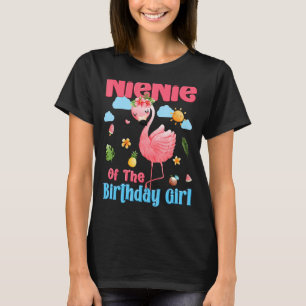 Camiseta Nienie De Los Chicas De Cumpleaños Flamingo Tropic