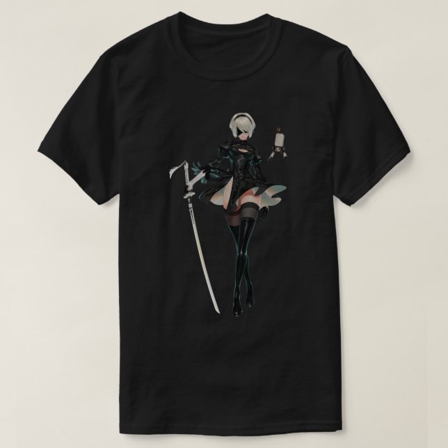 Camiseta Nier Automata 2B (Diseño del anverso)