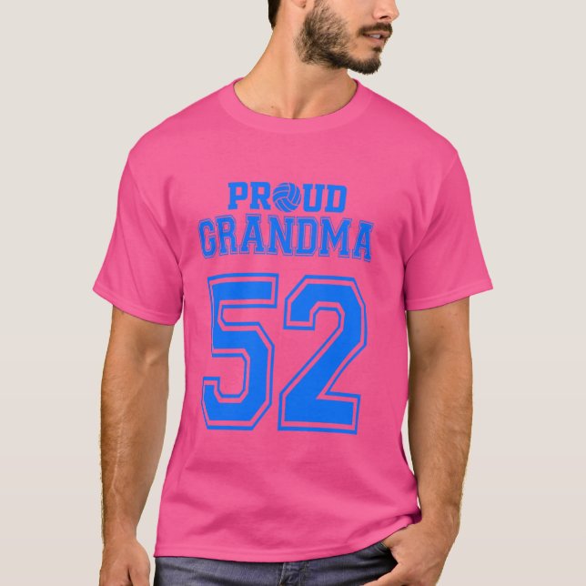 Camiseta Nieta de voleibol orgullosa número 52 B (Anverso)