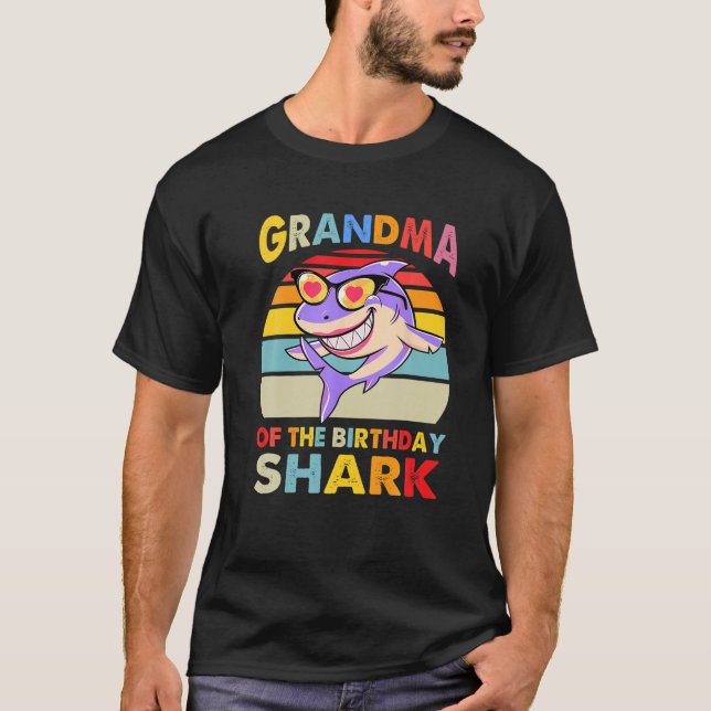 Camiseta Nieta Del Tiburón En El Cumpleaños Funny (Anverso)