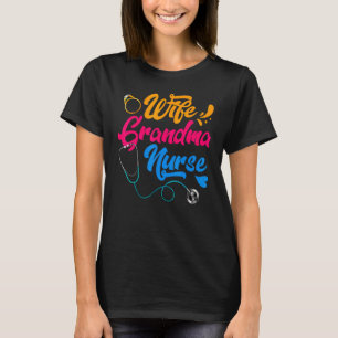 Camiseta Nieta Esposa Enfermera Día de la Madre RN LPN Para