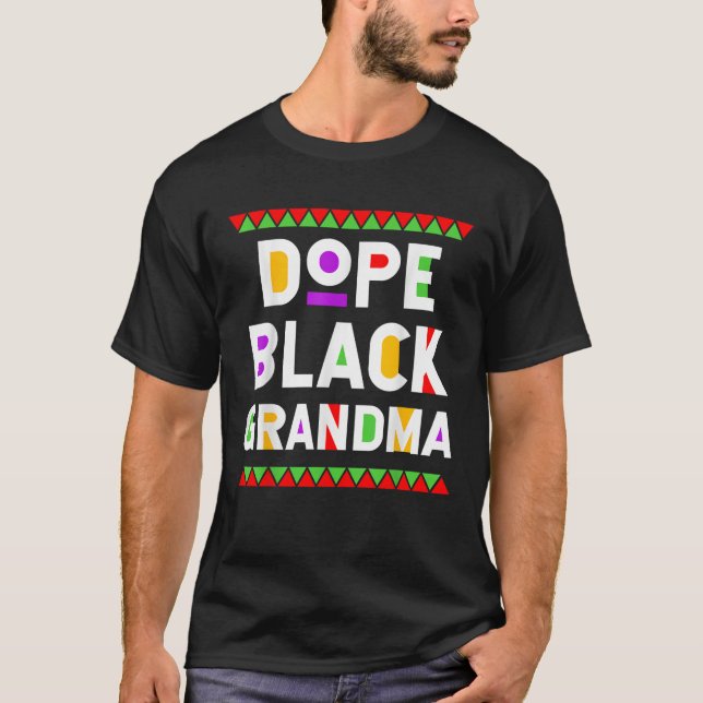 Camiseta Nieta negra, historia negra afroamericana (Anverso)
