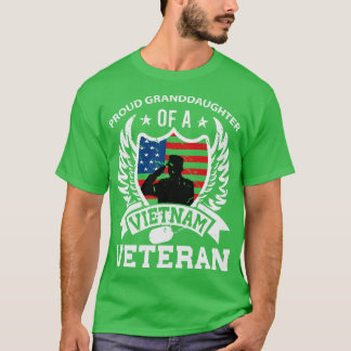 Camiseta Nieta orgullosa veterana de Vietnam