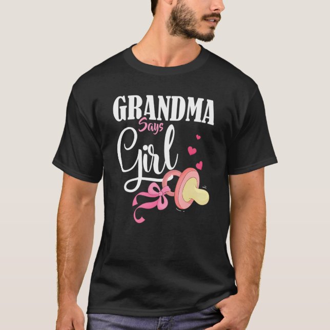 Camiseta Nieta reveladora de género dice abuela futura Chic (Anverso)