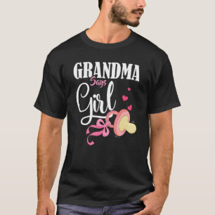 Camiseta Nieta reveladora de género dice abuela futura Chic