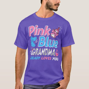 Camiseta Nieta Rosa O Azul Ama A Su Bebé Revelación De Géne
