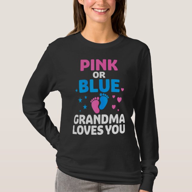 Camiseta Nieta Rosa O Azul Ama A Tu Género Revelación De Be (Anverso)