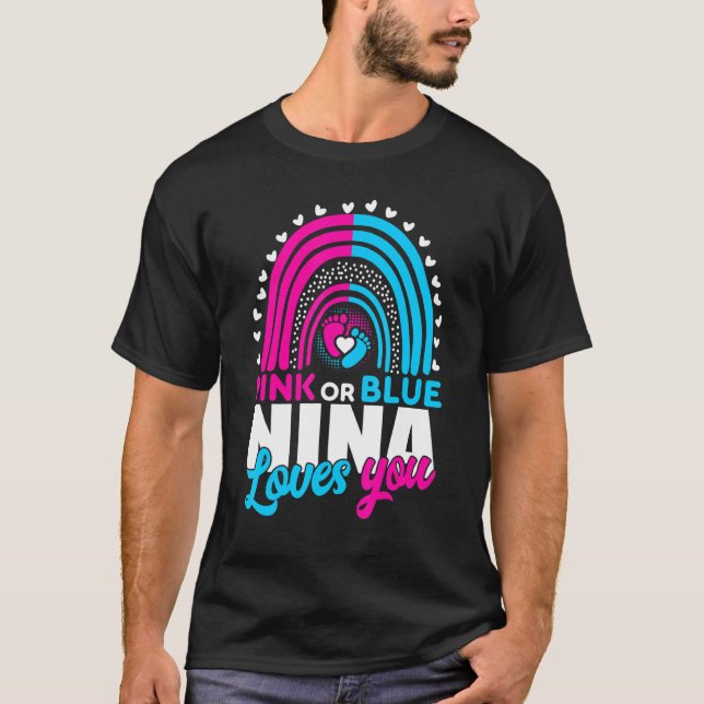 Camiseta Nieta Rosa O Azul Nina Te Ama La Revelación De Gén (Anverso)