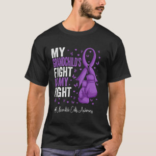 Camiseta Nieto de Cinta Púrpura Colitis Ulcerativa Awaren
