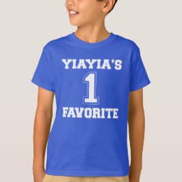 Camiseta Nieto favorito de Yiayia #1 Tee de hijo unisex
