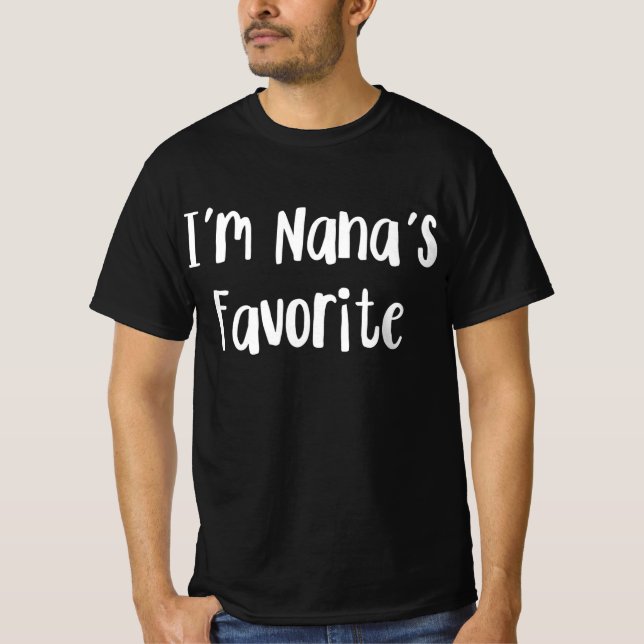 Camiseta Nieto gracioso | Soy el favorito de Nana (Anverso)
