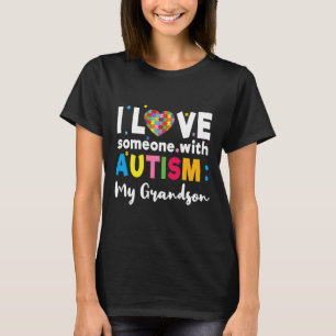 Camiseta Nieto I Love Heart Special Autism Awareness