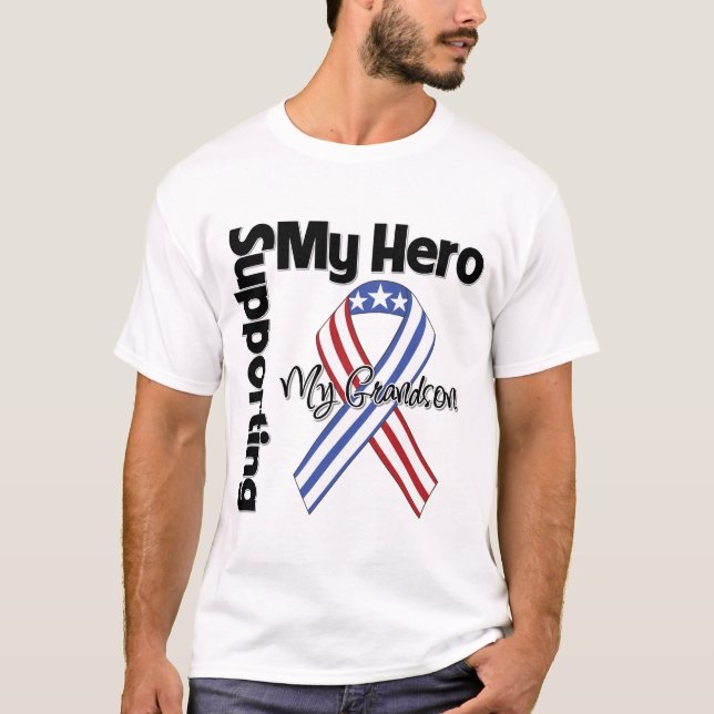 Camiseta Nieto - militar que apoya a mi héroe (Anverso)