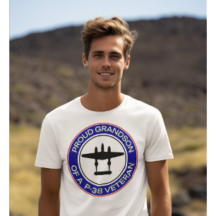 Camiseta Nieto Orgulloso de un Veterano del P-38