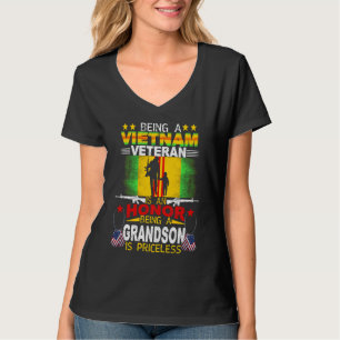 Camiseta Nieto Orgulloso Veterano De Vietnam Militar Antigu