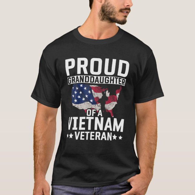 Camiseta Nieto patriótico orgulloso bandera de EE. UU. Viet (Anverso)