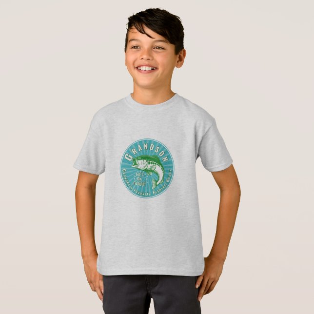 Camiseta Nieto pescando con abuelo  (Anverso completo)