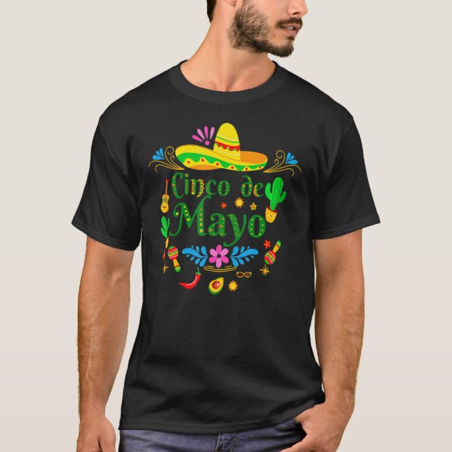 Camiseta Nieto promedio Nacho Cute Cinco De Mayo (Anverso)