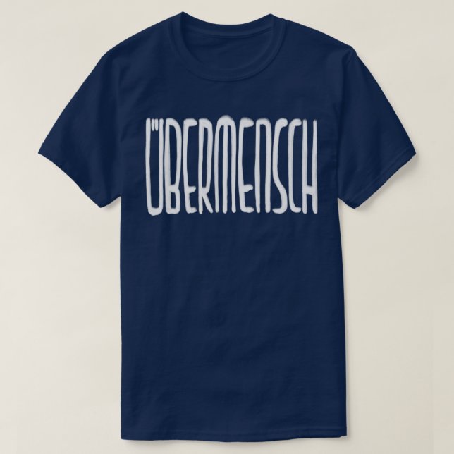 Camiseta Nietzsche Ubermensch (Diseño del anverso)