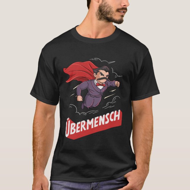 Camiseta Nietzsche Übermensch para estudiante de filosofía (Anverso)