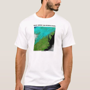 Camiseta Nieve a través de los estados del Atlántico medi