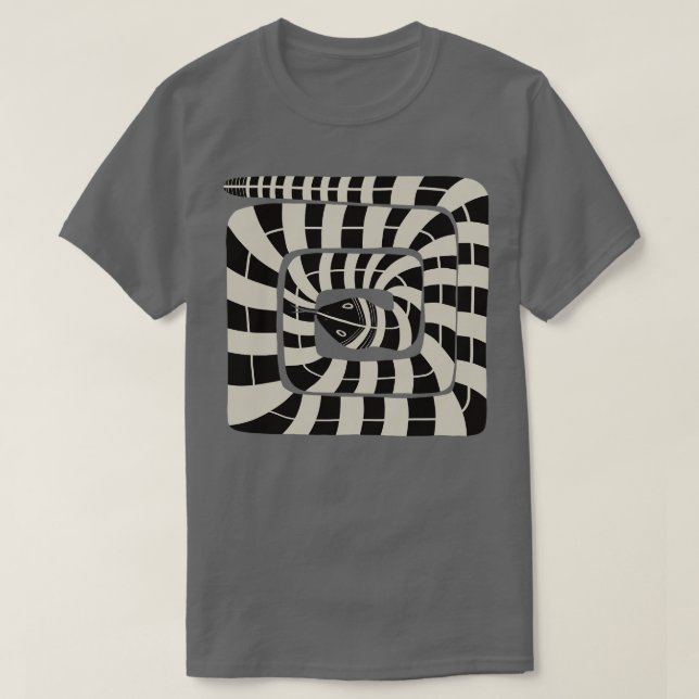 Camiseta Nieve abstracta a rayas (Diseño del anverso)